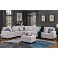 thumbnail image 1 of HomeStock Southwestern Sensibilities Upholstered Modern Linen Blend Fabric Sectional Sofa Set - Living Room Sectional Sofa with Ottoman, Living Room Sectional Couch-Color:Light Gray,Style:8-Piece/With, 1 of 1