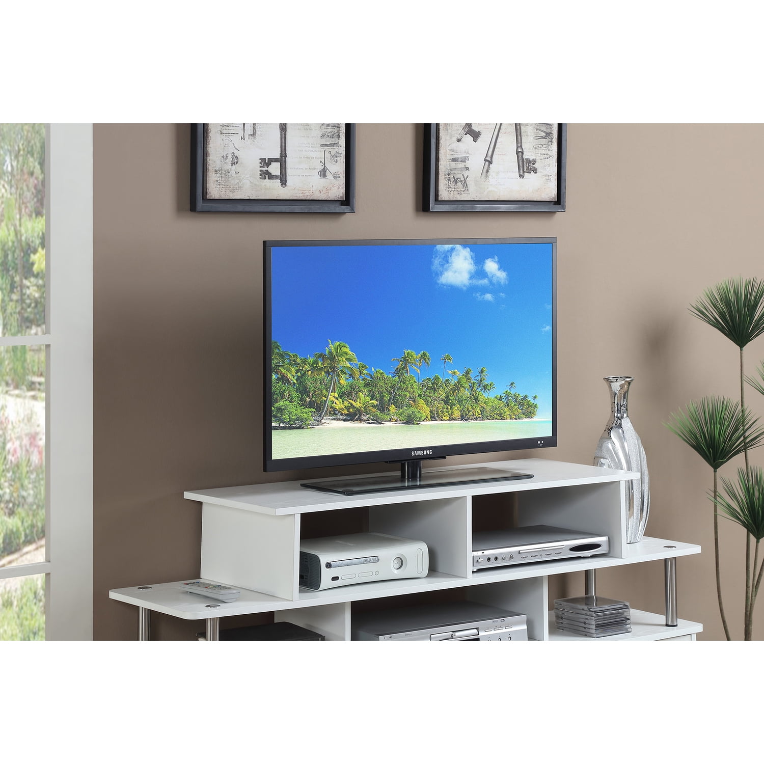 HomeStock Contemporary Cool Large Tv / Monitor Riser - Finish:Black ...