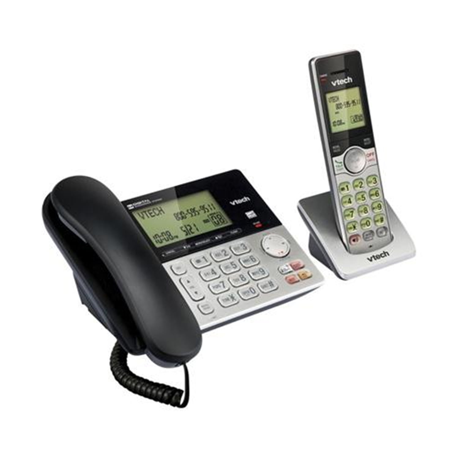 Home Telephone System - Corded Cordless Dual Handset, Expandable ...