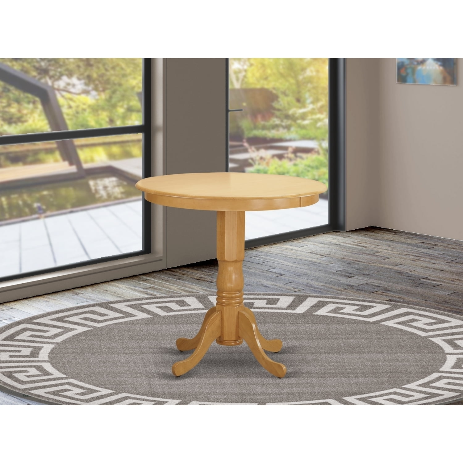 Counter Height Table - Round Dining Table for Kitchen, Breakfast Bar ...