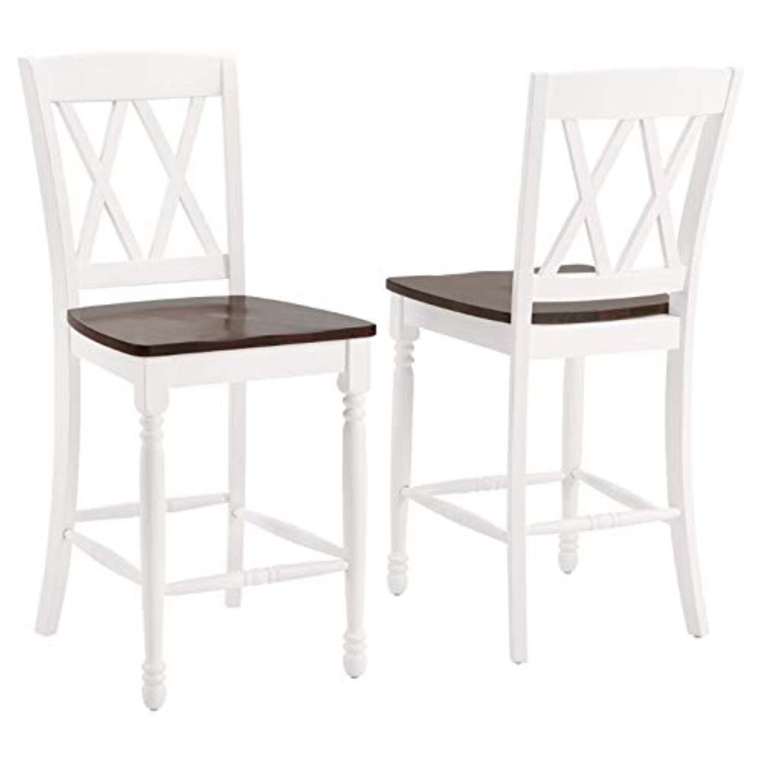 Counter Stools Set of 2 - Modern Farmhouse Bar Stools - 24