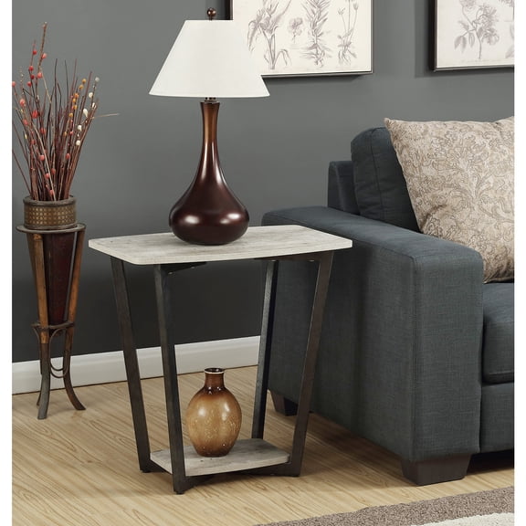 HomeStock Earthy Elements End Table with Shelf