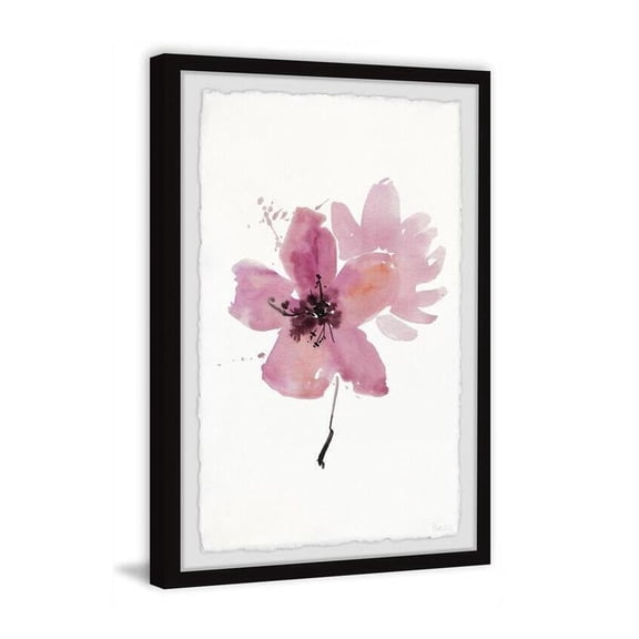 HomeStock Earthy Elements Flower Shadow Framed Painting Print, Contemporary Wall Decor: Abstract, Digital Art Prints, and Modern Styles for Your Home