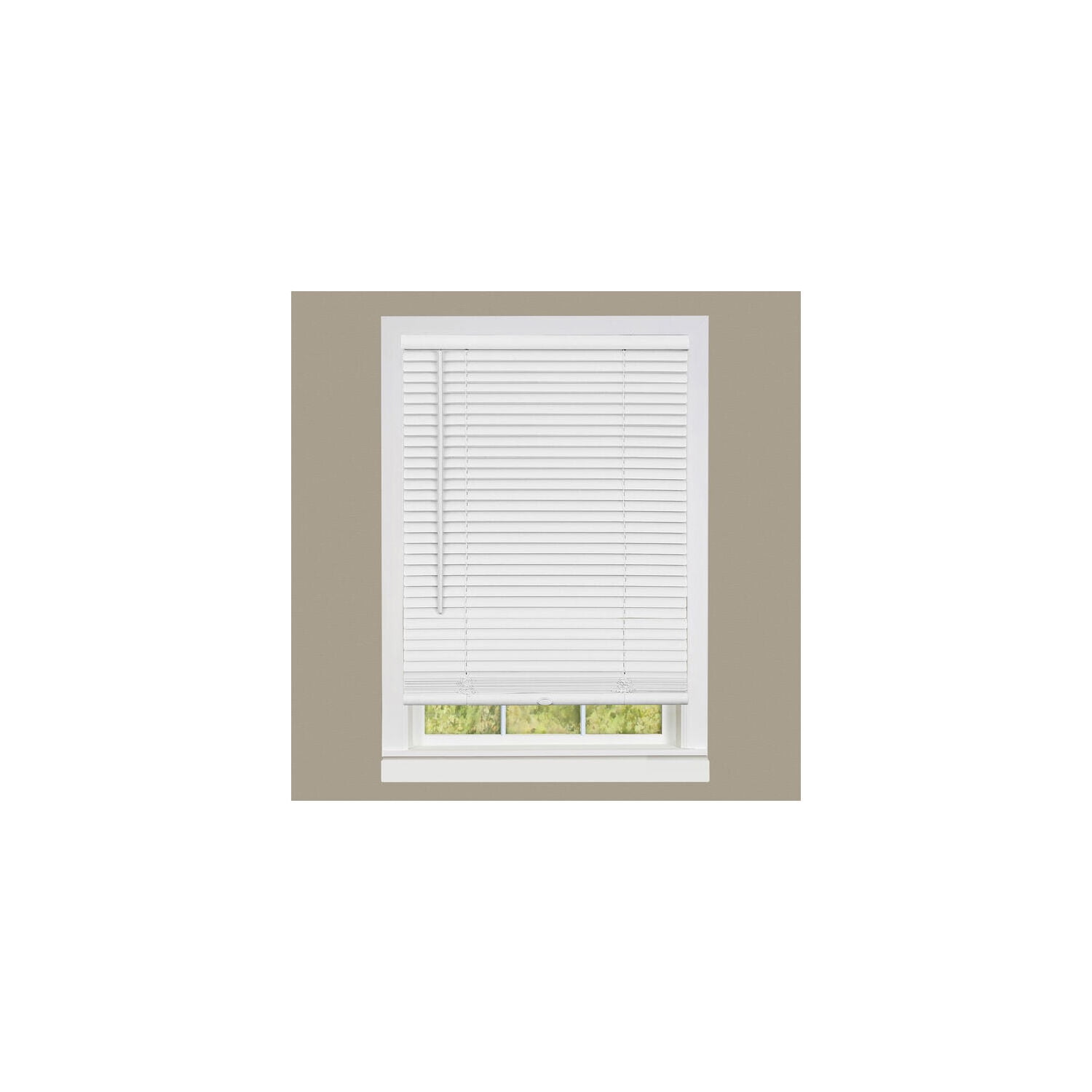 Park Avenue Collection Cordless Deluxe Sundown 1 inch  Room Darkening Mini Blind 30x64 - Alabaster main image 0