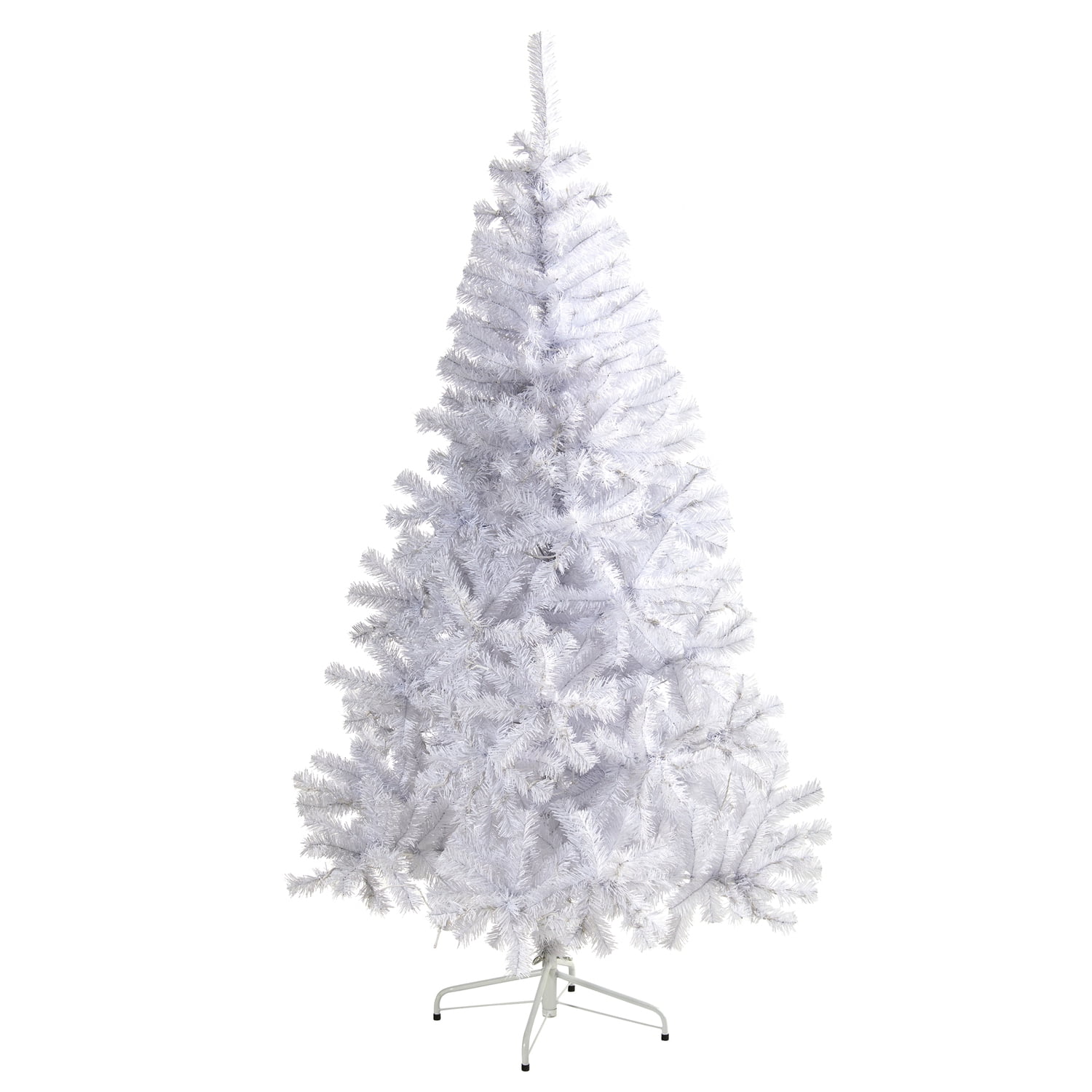 6ft White Pine Artificial Christmas Tree with Bendable Branches