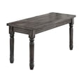 thumbnail image 1 of HomeStock Eclectic Elegance Bench, Weathered Gray, 1 of 1