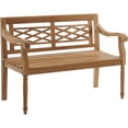 thumbnail image 1 of HomeStock Eclectic Elegance Indoor/Outdoor Teak Bench Teak, 1 of 10