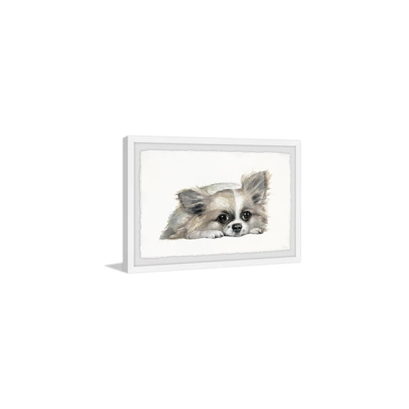 HomeStock Eclectic Elegance Little Furry Friend Framed Painting Print, 30" x 20", Contemporary Wall Decor: Abstract, Digital Art Prints, and Modern Styles for Your Home