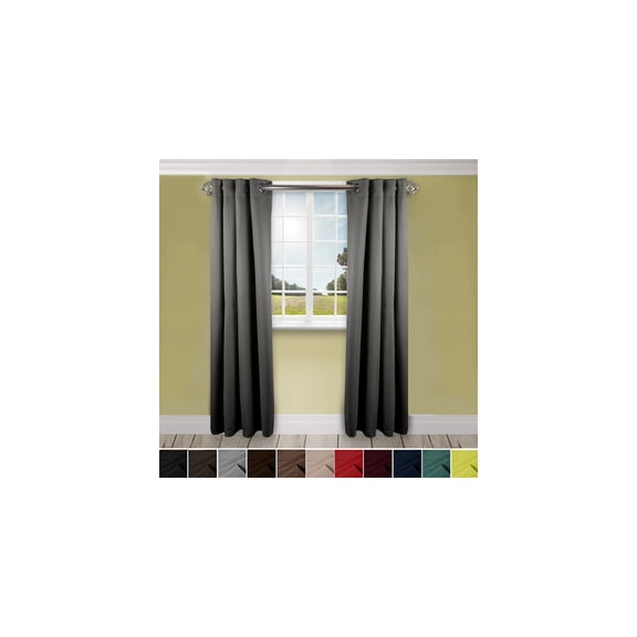 good-quality Grommet Curtains - Dark Blue Patterned Window Drapes - 180" x 108"