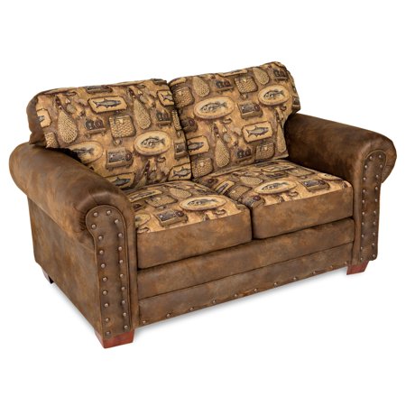 HomeStock Eclectic Escape River Bend Loveseat