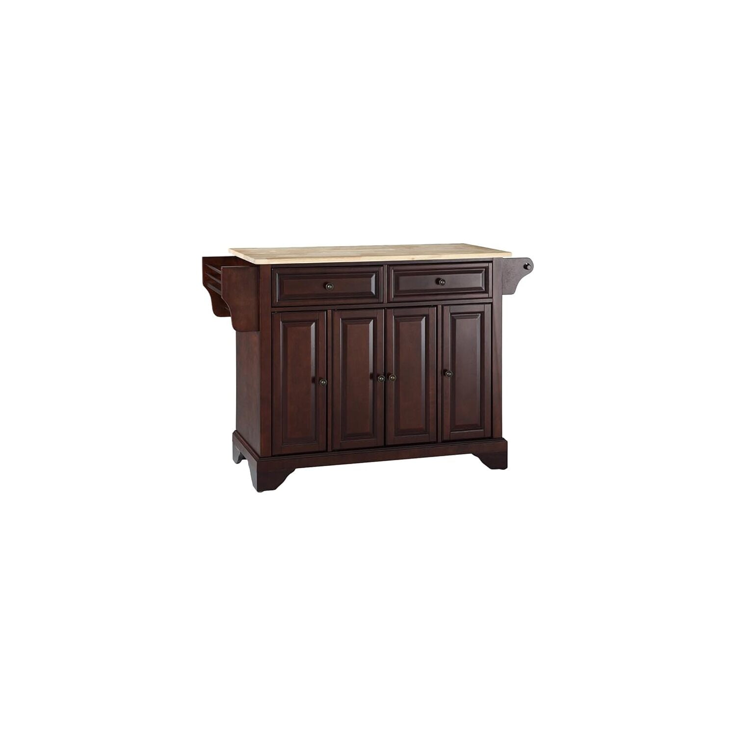 HomeStock Eclectic Escape Wood Top Full Size Kitchen Island/Cart