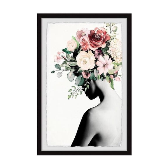HomeStock Eclectic Exclusivity Blooming Back Framed Painting Print, Contemporary Wall Decor: Abstract, Digital Art Prints, and Modern Styles for Your Home