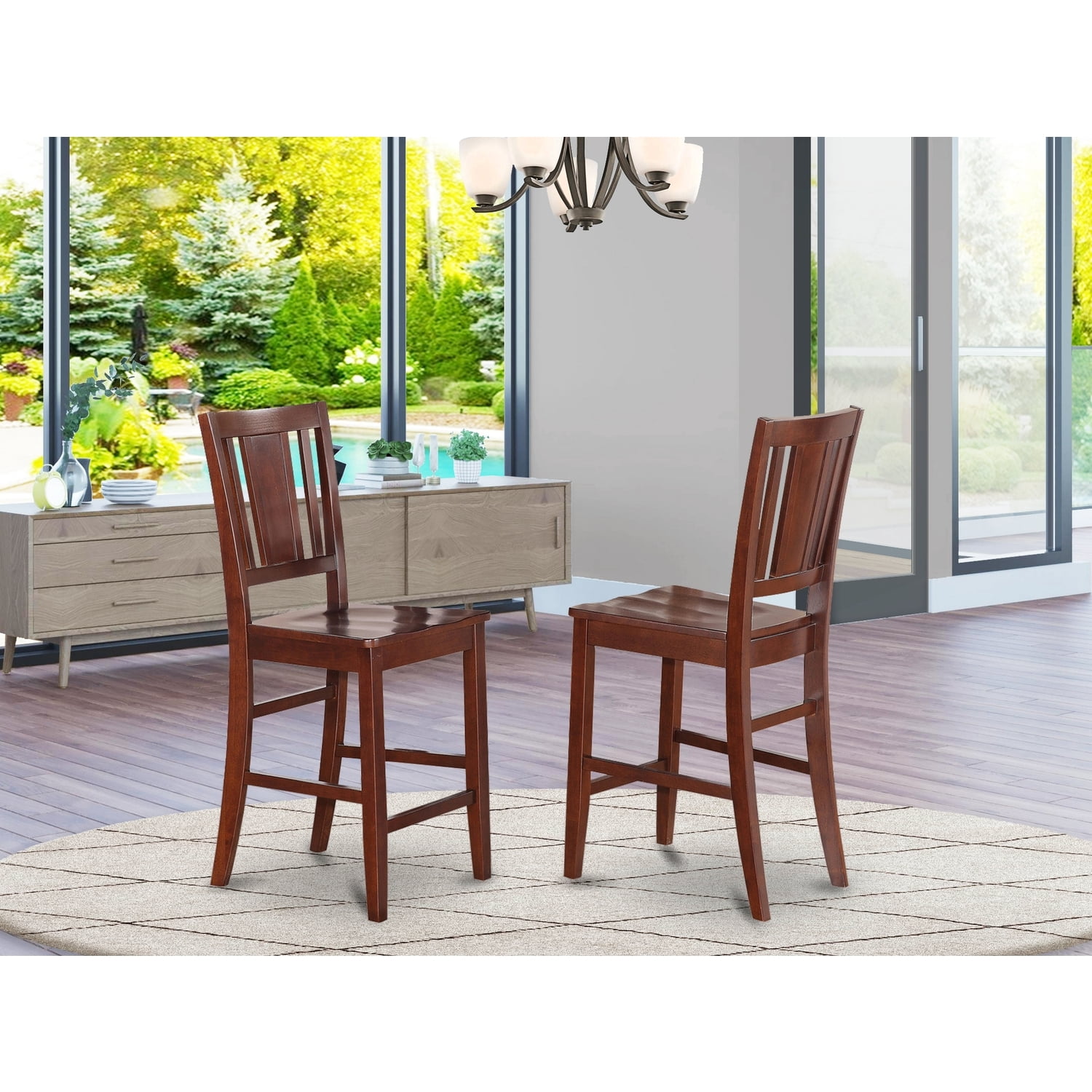 HomeStock Eclectic Exclusivity Counter Height Dining Room Chair With ...