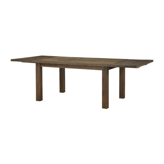 HomeStock Elegant Escape Dining Table, Dark Oak