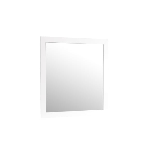 Farmhouse Mirror White Wall Mounted Decor, Vanity Mirror for Bedroom Bathroom Entryway