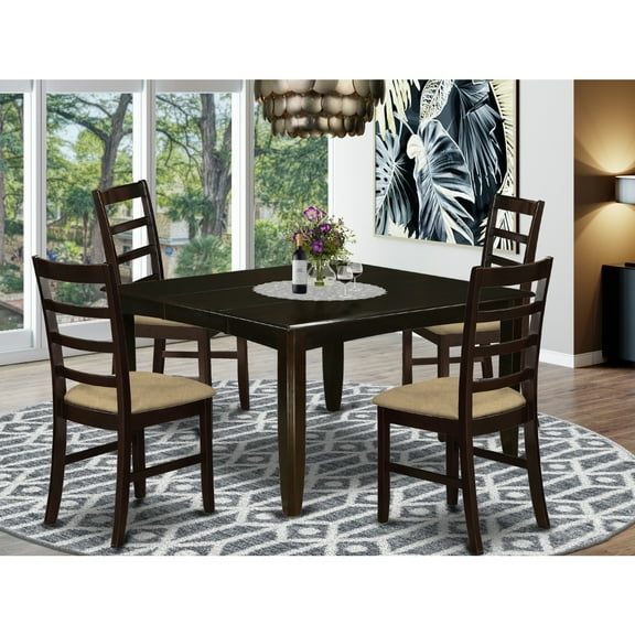 French Country Dining Set - Table & 4 Chairs - Kitchen Table Set - Farmhouse Style Furniture