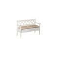thumbnail image 1 of Storage Bench White - Entryway Bench Organizer, Hallway Bench, Living Room Seating, Home Decor Bench, 1 of 3