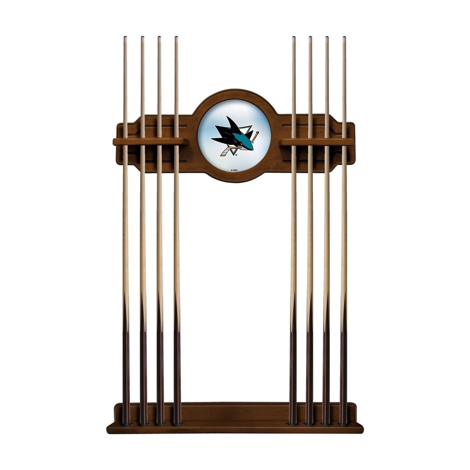 HomeStock French Fabulous Sharks Cue Rack in Chardonnay Finish, Pool ...