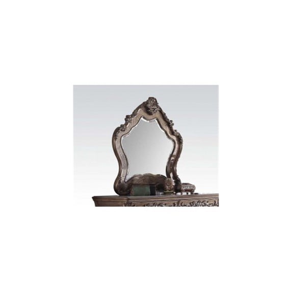 HomeStock French Flair Mirror, Vintage Oak