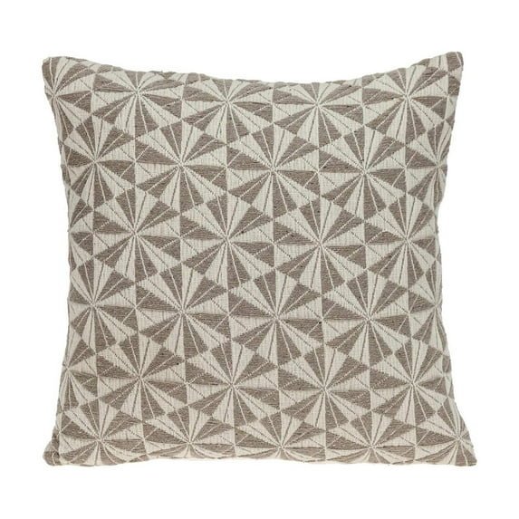 HomeStock French Flair Transitional Throw Pillow, Decorative Throw Pillow Accent for Living Room Sofas and Couches, Home decor Throw Pillow-Color:Beige and Brown