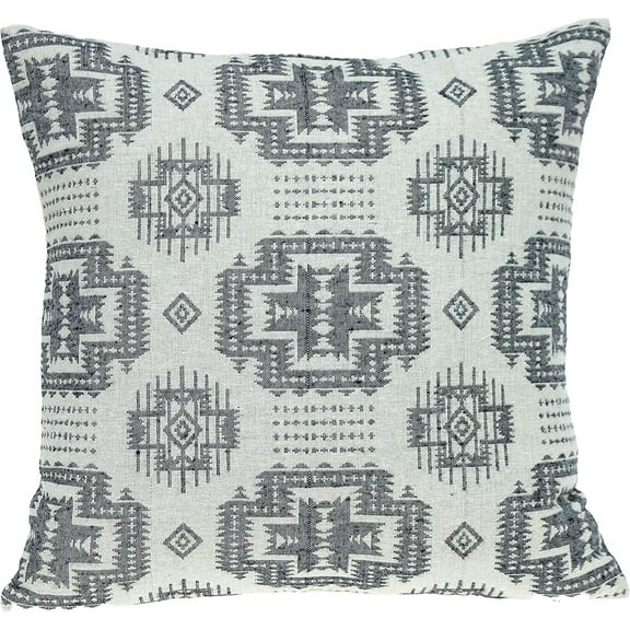 HomeStock French Flair Transitional Throw Pillow, Decorative Throw Pillow Accent for Living Room Sofas and Couches, Home decor Throw Pillow-Color:Beige and Dark Grey