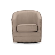 Swivel Tub Chair - Upholstered Accent Chair, Modern Living Room Seating, Chic Home Decor
