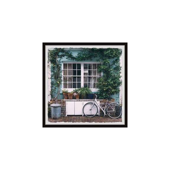 HomeStock Fresh Window Vines Framed Painting Print, Wall Art, Canvas Print, Framed Prints, Wall Hanging Prints for Living Room - 12"L x 12"W