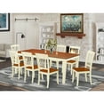 thumbnail image 1 of Rectangular Dining Set - 9Pc Table & Chair Set - 60x78 Inch Table - Modern Vertical Slatted Design, 1 of 5