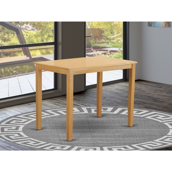 Counter Height Table - 30" x 48" Traditional Dining Pub Table - Buttermilk Cherry Finish