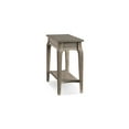 thumbnail image 1 of HomeStock Gothic Glamour Side Table with Shelf, 12"L x 24"W x 24"H, Smoke Gray Wash, Stylish end table perfect for bedroom Decor, 1 of 2