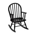 thumbnail image 1 of HomeStock Gothic Grace Kid's Rockers - Classic Hand-Made Wooden Seats for Boys and Girls - Childrens Furniture Rocker (Black) - 13"D x 22.5"W x 27.5"H, 1 of 1