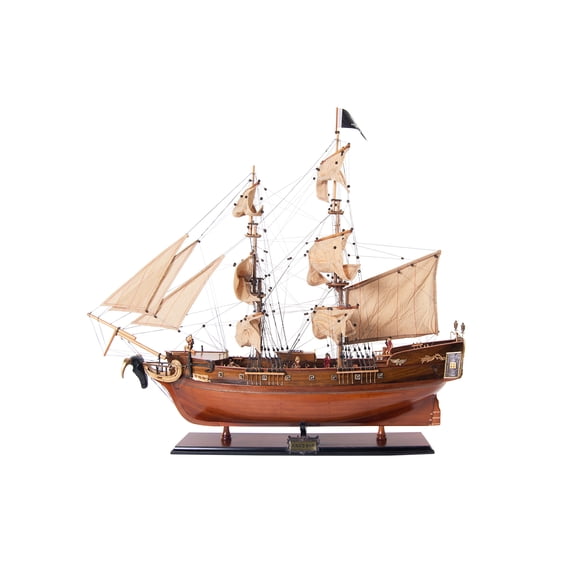 HomeStock Gothic Grace Pirate Ship Model Exclusive Edition - Fully Assembled Ship Model - Exquisite D cor for Home & Office - 37.0L x 11.5W x 32.0H Inches