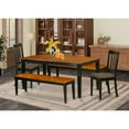 thumbnail image 1 of Gothic Dining Room Set 5pc - Kitchen Table & Chairs with Bench - Elegant Design, 1 of 5