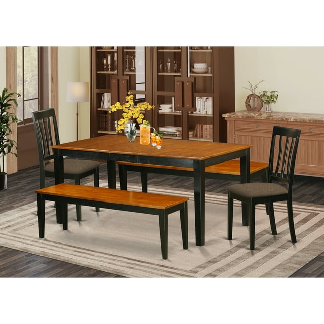 HomeStock Gothic Grandeur 5 Pc Dining Room Set With Bench-Kitchen ...