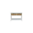 thumbnail image 1 of Console Table with Drawers - Gothic Style Entryway Table, White Wood Storage Accent Furniture, 44 Inch, 1 of 6