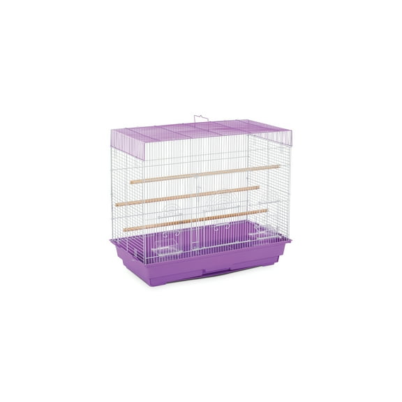 HomeStock Nordic Haven Flight Cage with Stunning Gothic-Inspired Design, Spacious Interior, Durable Metal Construction, and Ample Room for Birds to Fly and Pla - Color:Purple-Color:Purple