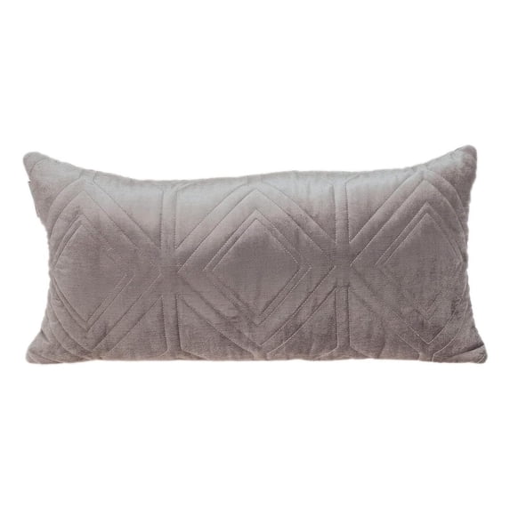 Gothic Grandeur Transitional Trendy Velvet Throw Pillow, Modern Geometric Design Decorative Pillow for Sofas and Couches, Living Room Throw Pillow