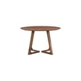 thumbnail image 1 of Round Walnut Dining Table - Mid-Century Modern Table, 47" Diameter, Compact Dining Room Table, 1 of 9