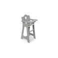 thumbnail image 1 of Doll High Chair - Gray Metal Frame, Rocking Legs, Storage Basket - Fits 20" Dolls, 1 of 4