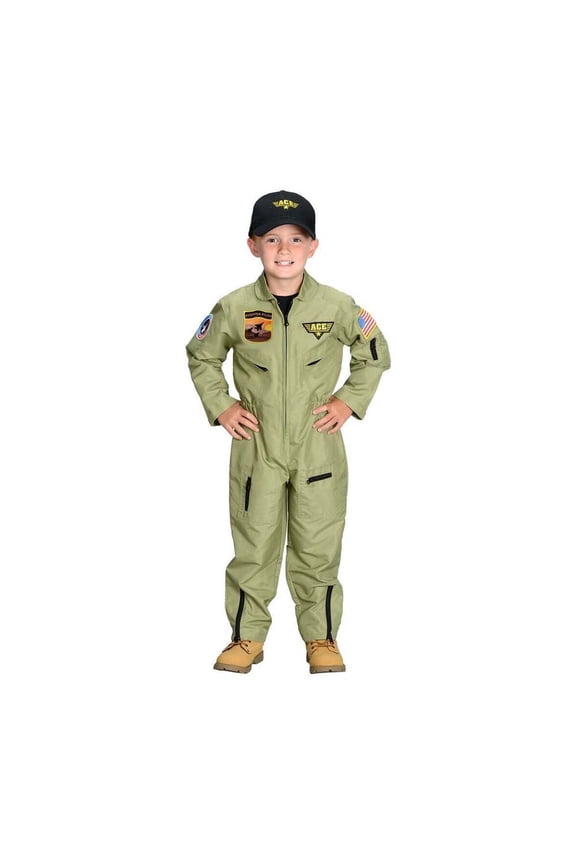 Handcrafted Haven Jr. Fighter Pilot Suit w/ Embroidered Cap