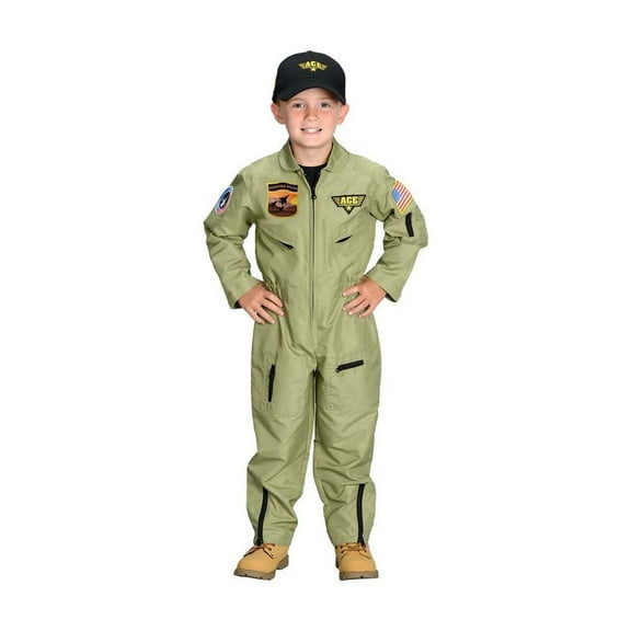 HomeStock Handcrafted Haven Jr. Fighter Pilot Suit w/ Embroidered Cap