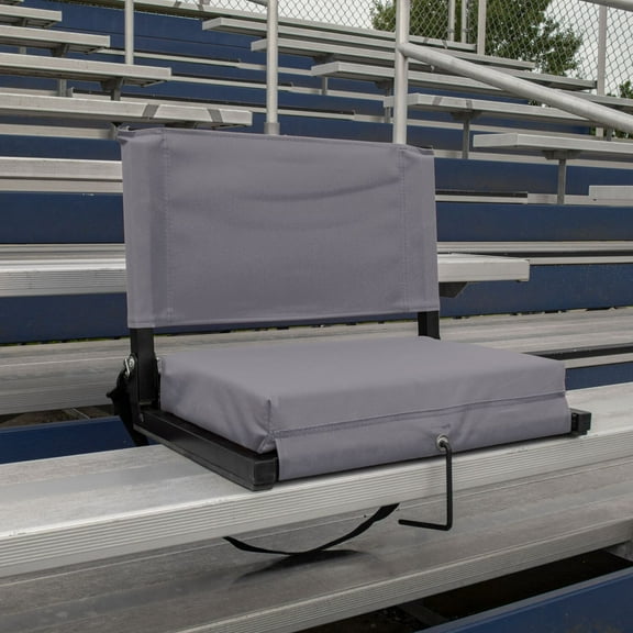 HomeStock Handcrafted Haven Products Stadium Chairs for Bleachers with Back Support, Extra-Large Ura-Padded Seat for Complete Comfort, Easy Carry Handle with Adjustable Shoulder Strap