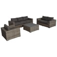 thumbnail image 1 of Silver Gray Patio Furniture Set - Sofa, Loveseat, Chair & Table, 1 of 4