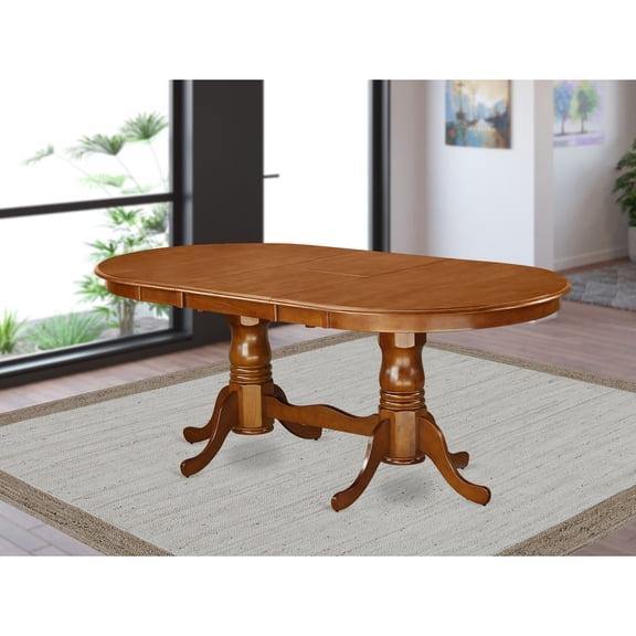 HomeStock Handmade Home Table With 18" Butterfly Leaf - Buttermilk & Cherry.