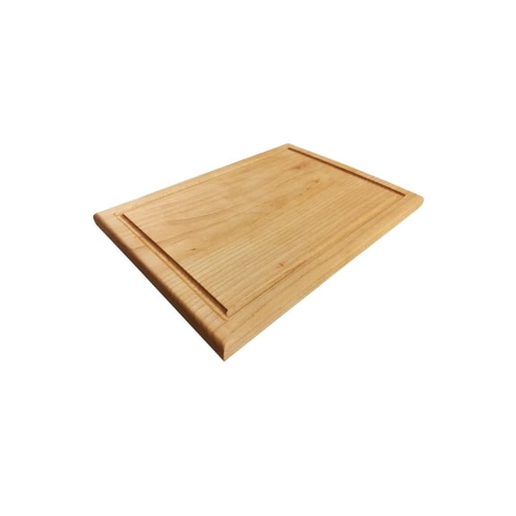 Wood Cutting Board - Edge Grain, Juice Groove, Kitchen Chopping Board, Butcher Block, Serving Board