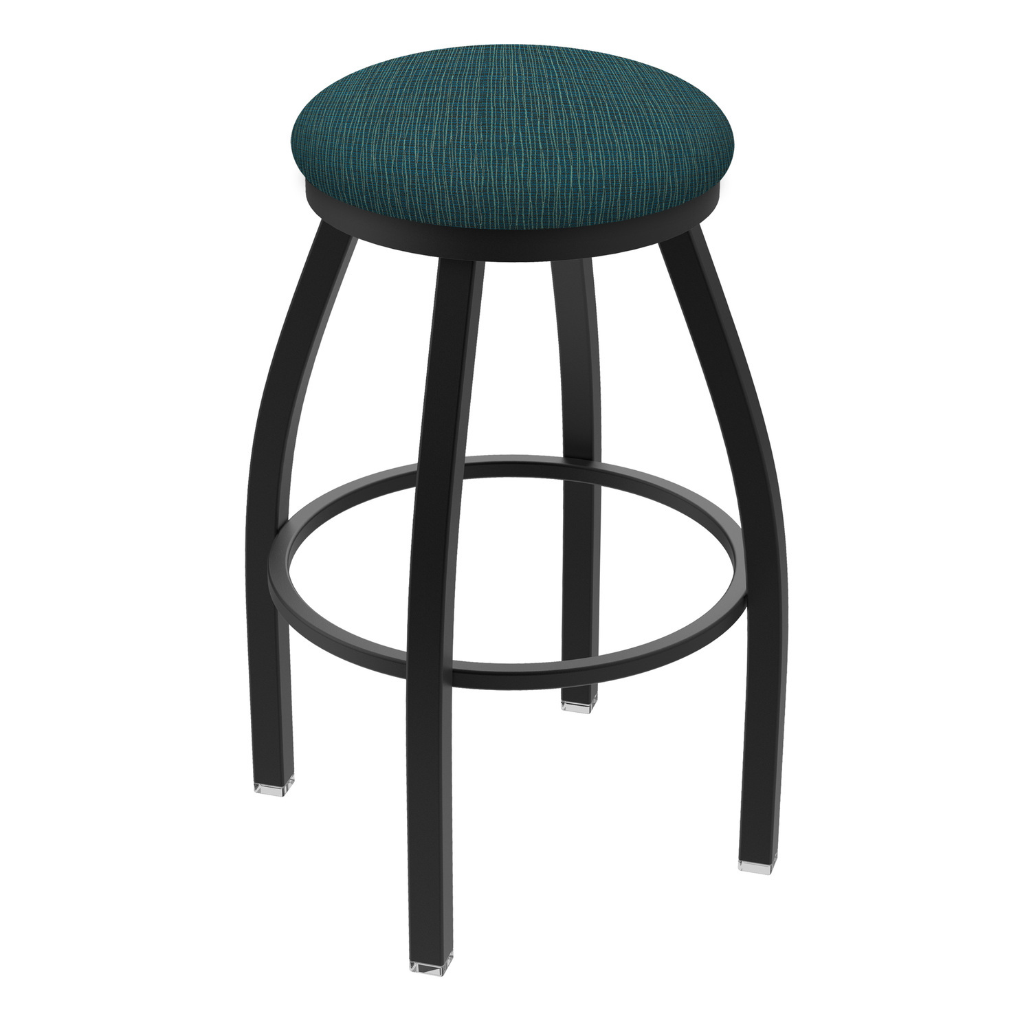 HomeStock Lakefront Luxury Stool 25" Swivel Counter with Black Wrinkle