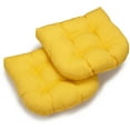 thumbnail image 1 of HomeStock Lakefront Luxury U-Shaped Twill Tufted Dining Chair Cushion (Set Of 2), 1 of 1