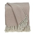 thumbnail image 1 of HomeStock Lakeside Living Transitional Design Handloomed 52" x 67" Cotton Throw Blanket, Cozy Throw Blanket for All Living Spaces-Color:Pink, 1 of 8