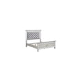 thumbnail image 1 of HomeStock Lakeside LivingTwin Bed in Gray Velvet, Silver & Mirrored Finish, 1 of 1