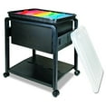 thumbnail image 1 of HomeStock Letter/Legal Rolling File Cart (18.5" L x 14.5" W x 21.75" H), Black, Lightweight, Portable with Storage Tote and Smooth Castors, 1 of 6